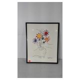 Pablo Picasso print, framed, 23x29