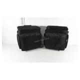 Pair of traveling salesmen bags on wheels, 15" ×