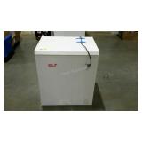 Haier chest freezer, powers on, 29 x 21 x 34,