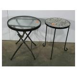 Two indoor/outdoor tables