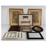 Wall art, two calendar prints 17x21, portrait