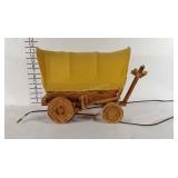 Covered wagon lamp, works
