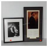 Two framed sports themed prints, 17x21.5 and