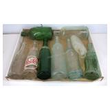 Glass soda bottles