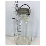 Glass jar with lid, #13, J-7664
