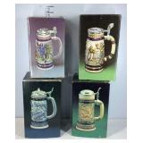 Four Avon ceramic steins
