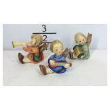 Three Goebel Hummel angel figurines