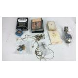 Playing cards, wrist watch,  token chains, and