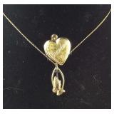 Two 1-20 14k gold filled jewelry, cross necklace