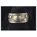 Sterling silver ring size 5.5, 5.97grams