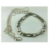 Broken sterling silver chain 10.4 grams and a