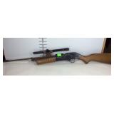 B B Gun, power master 760 crosman Arms, has some