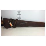 Leather gun case marked US B. Bros 1918, 30in