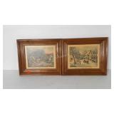 Two Currier and Ives American Homestead magazine