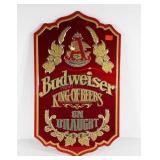 Advertising,  tin Budweiser sign, 15x25, minor