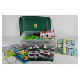 Tote full of gift bags, tissue, with lid