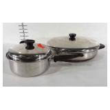 Cookware, patriot ware sauce pan with lid and