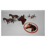 Horse lovers group, three Wm. Britain Jr.