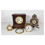 Four clocks, Ingraham wall clock needs cover