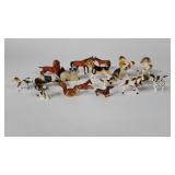 Twenty one miniature porcelain and ceramic animal