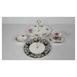 Royal Albert English china, 8" and 10" tidbit