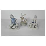 Porcelain statues, boy and girl made in Western