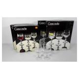 Cascade Bohemian crystal wine glasses and