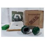 Man crates crate full of hunting supplies,