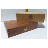 Two wooden boxes