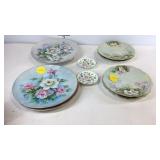 China, four Lefton plates, four Limoges plates,