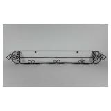 Wrought iron plate rack, 49x7