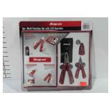Snap-on 3pc multi-function set with LED keychain,