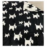 Reversible Scottish Terrier throw, new with tags,