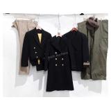 Military uniform group, Navy dress uniforms,