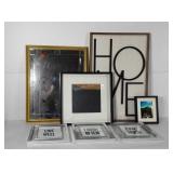 Wall art group, includes seven pieces total,