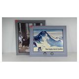 Two matted prints, signed National Geographic