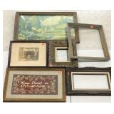 Wall art, early prints, Christmas picture and