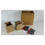 Case of New England Patriots ornaments, two