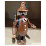 Vintage wooden smoker figure