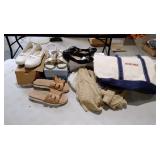 Shoe group with flats and Sandals, size 9.5, a