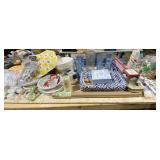 Part supplies: paper plates, placemats, plastic