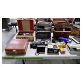 Camera group with Polaroid, revere ap-718, bell