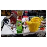Garden items, bulb booster, wind chimes,