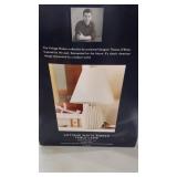 White ribbed table lamp new in box 20 3/4 tall