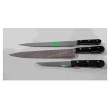 Three knives, Forschner Stainless, marked Germany