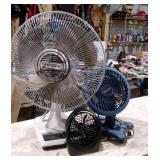 Four fans, two are table top, Panasonic,