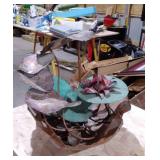 Metal decor water fountain