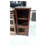 Wooden three tier storage shelf