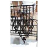 Large wall hanging pillar candle holder, holds