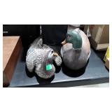 Two decoy ducks